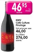 KWV Cafe Culture Pinotage-1X750ml