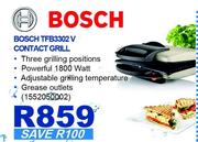 Bosch TFB3302V Contact Grill
