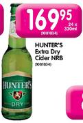 Hunters Extra Dry Cider NRB - 24x330ml
