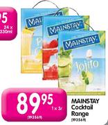 Mainstay Cocktail Range - 1x3ltr