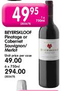 Beyerskloof Pinotage or Cabernet Sauvignon/Merlot - 6x750ml