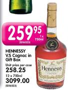 Hennessy V.S Cognac In Gift Box - 12x750ml