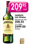 Jameson Irish Whiskey - 12x750ml