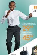 Boys Or Girls White Long-Sleeved Shirts-Each