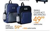 Small Class Act Backpacks-Each