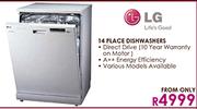 LG 14 Place Dishwasher