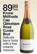 Krone Methode Cap Classique Rose Cuvee Brut-750ml