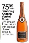 Simonsig Kaapse Vonkel ROse-750ml