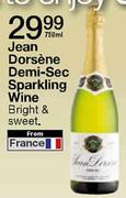 Jean Dorsene Demi-Sec Sparkling Wine-750ml