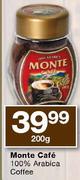 Monte Cafe 100% Arabica Coffee-200g