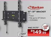 Barkan Fixed Bracket E20-12"-37"