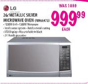 LG Metallic Silver Microwave Oven-26 Ltr (MH6647S)