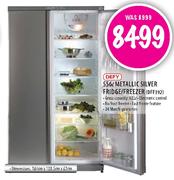 Defy Metallic Silver Fridge/Freezer-556 Ltr (DFF392)