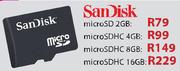 SanDisk microSDHC-8GB