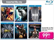 Assorted Blu-Ray Titles-Spiderman/M-1-3/MIIB/X-Men/Iron Man 2/Ghost Rider Each