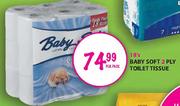 Baby Soft 2 Ply Toilet Tissue-18's Per Pack