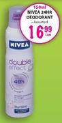 Nivea 24HR Deodorant-150ml Each