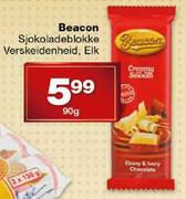 Beacon Sjokoladeblokke Verskeidenheid-90g Elk