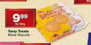 Tasty Treats Marie Biscuits-3x150g