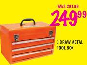 Stramm 3 Draw Metal Tool Box