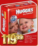 Huggies Dry Comfort Jumbo Pack Disposable Nappies Maxi 4-68's Per Pack