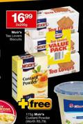 Moir's Tea Lovers Biscuits-3 x 200g + Free Moir's Custard Powder-175g
