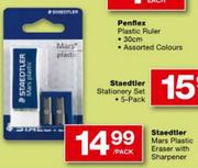Staedtler Mars Plastic Eraser With Sharpener