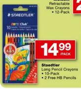 Staedtler Long Pencil Crayons-10's