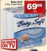 Baby Soft 2-Ply Toilet Rolls-18's