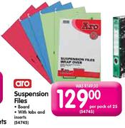 Aro Suspension Files Per Pack Of 25