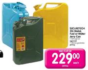 Securetech 20L Metal Fuel Or Water Jerry Can