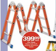 Pro Tools Heavy Duty Multi Purpose Aluminium Ladder Each