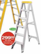 Pro Tools Metal Ladder with Aluminium Steps-6 Steps