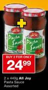 All Joy Pasta Sauce-2 x 440gm