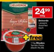 Delverde Lasagne-500gm Each