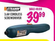 Stramm 3.6V Cordless Screwdriver