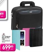 15.6" Notebook Bag Plus iPad Case