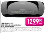 Linksys By Cisco Wag 320N All-In-One Wireless ADSL Modem Router