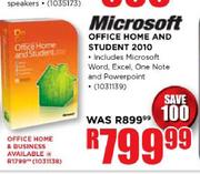 Microsoft Office Home And Student 2010