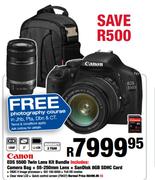 Canon EOS 550D Twin Lens Kit Bundle