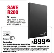 Seagate Expansion 500GB External Hard Drive-2.5" 