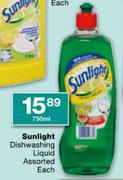 Sunlight Dishwashing Liquid Assorted-750ml Each