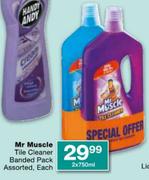 Mr Muscle Tile Cleaner Banded Pack Assorted-2 x 750ml Each