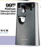 Platinum Vlekvrye Staal Blikoopmaker-elk