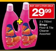 Bingo Floor & Tile Cleaner Assorted-2x750ml