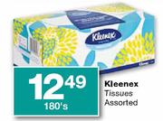 Kleenex Tissues Assorted-180's
