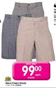 Camp Master Mens Check Shorts Size: 30-44 Each