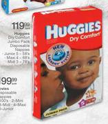 Huggies Dry Comfort Jumbo Pack Disposable Nappies Maxi 4-68's Per Pack