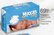 Huggies New Baby Size 1 Disposable Nappies-42's