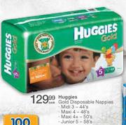 Huggies Gold Disposable Nappies Maxi 4-48's Per Pack